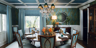 Blue Dining Room Interior Design Nj