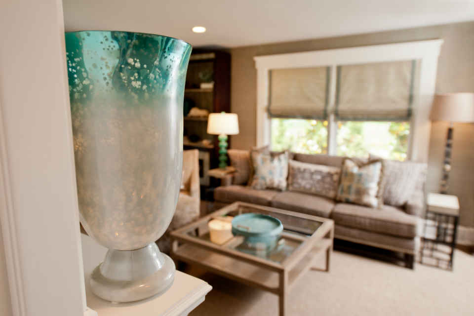Family Room Teal Interior Design By Liepold Design Group