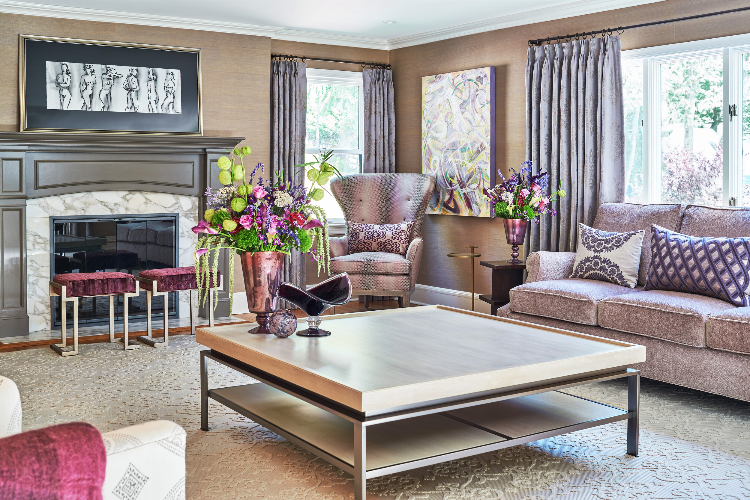 Art Inspired Living Room By Liepold Design